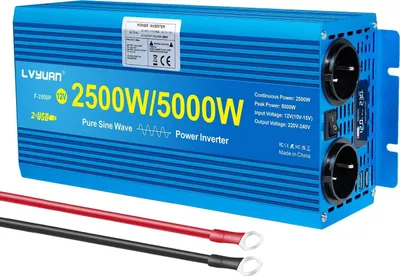 Obrázek produktu pro Střídač, čistá sinusová vlna, vysoká účinnost přeměny, 5000 W, 24 V–220 V