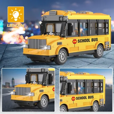 Produktbild von RC-Auto Ferngesteuerter Auto RC Car mit Lichtern 4 Kanal RC Bus Spielzeug 1:30