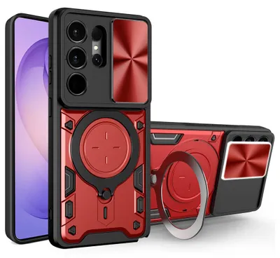 Obrázok produktu pre Techsuit - CamGuard Pro puzdro s krytom fotoaparátu pre Samsung Galaxy S26 Ultra - červené