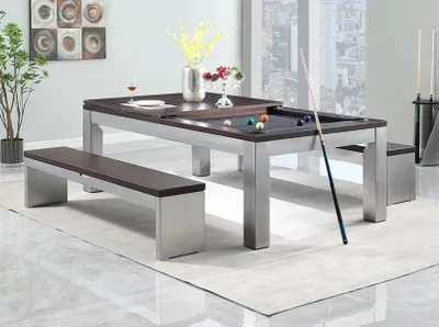 Produktbild von Billardtisch Esstisch 2 1 Multifunktionstisch Esszimmer Tische Billard