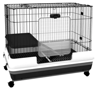 Immagine prodotto di Gabbia per Criceti 81,2x52,7x66 cm in Metallo e Plastica Nera