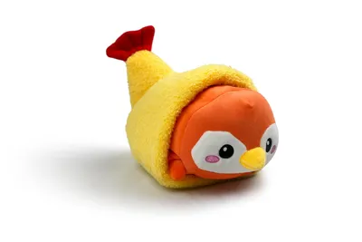 Produktbild von Sushi Pinguin Kuscheltier 25 cm Plüschpinguin im Sushi-Design mit Lachs Weiches Kawaii Stofftier Geschenk für Kinder