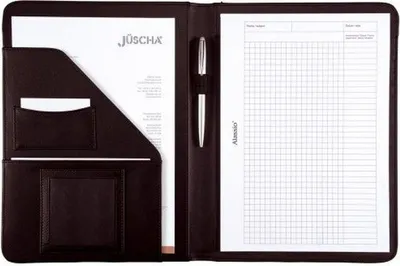Produktbild von Schreibmappe Mares A4 FineTouch Kunstleder schwarz Packung mit 20 Stück