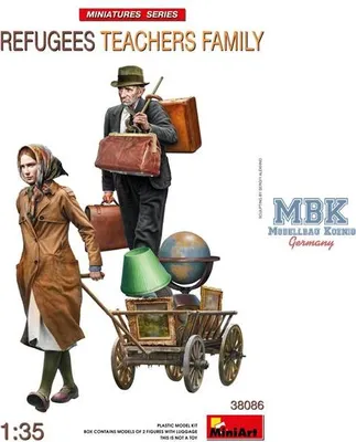 Obrázek produktu pro Stavebnice plastikového modelu v měřítku 1:35 MiniArt Resiende Lehrerfami