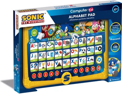 Obrázek produktu pro Clementoni Sonic Alphabet Pad, Dětský tablet, 4 rok/roky, Vícebarevný