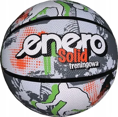 Image de Basket-Ball Enero Solid R.7 Gris/Blanc