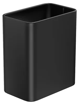 Immagine prodotto di Piccolo cestino da 8 litri, in metallo, colore nero, ideale per bagno, ufficio o cucina