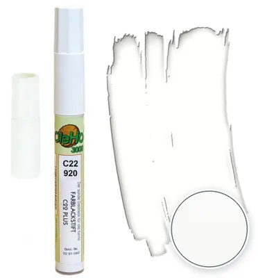 Produktbild von CleHo C22 Lackstift Reparaturstift RAL 9010 Reinweiß Perlweiß Möbel Fenster