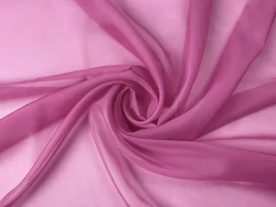 Produktbild von Voile Stoff Meterware 150 cm Breite Gardinenstoff, Pink