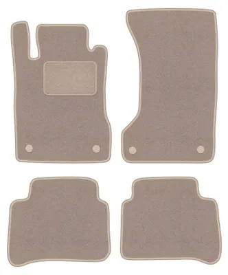 Immagine prodotto di Tappetini in moquette per Mercedes W211 4Matic 2003-2009 (berlina/station wagon) – set 4 pezzi, beige, su misura – Wielganizator LUX