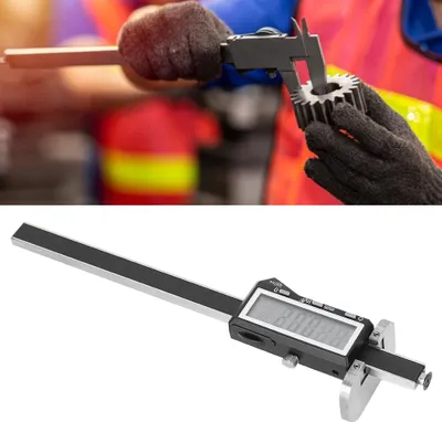 Imagen del producto de Calibrador digital con pantalla electrónica, herramienta de paralelización, acero inoxidable, tipo A