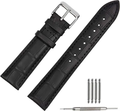 Immagine prodotto di Cinturino per orologio da polso, 20 mm, in pelle, con chiusura in acciaio inossidabile