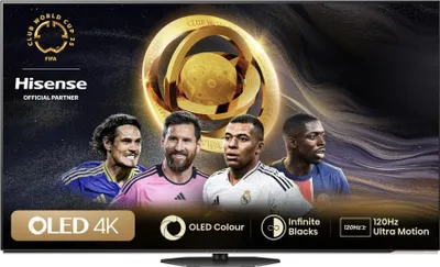 Produktbild von Hisense 65A86N Fernseher 165,1 cm (65") 4K Ultra HD Smart-TV WLAN Schwarz, Grau 150 cd/m²