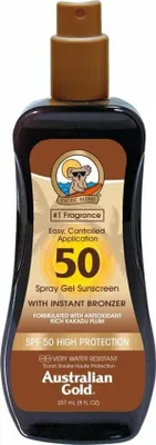 Produktbild von Australian Gold Spray Gel SPF50 Instant Bronzer 237ml