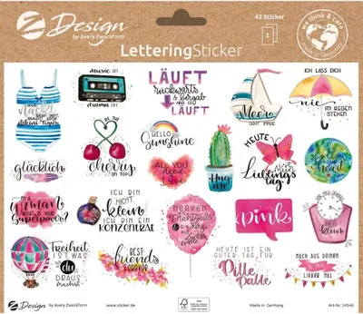 Obrázek produktu pro AVERY Zweckform 54546 AVERY Zweckform ZDesign Trend Nálepka LETTERING Říkání