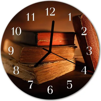 Immagine prodotto di Orologio da parete in vetro, ideale per la cucina, con cassa in vetro, diametro 30 cm, colore marrone