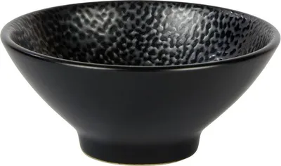 Produktbild von Kaori Dippschale Rochen-Optik schwarz / metallic, H 4,1 cm D 10 cm, Stoneware