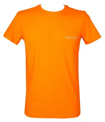 Immagine prodotto di T-shirt uomo TRUSSARDI manica corta girocollo con logo stampato cotone elasticizzato articolo TRU2MTS02, XL, Cotone 95%,Spandex 5%