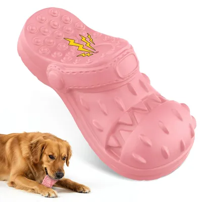 Hundespielzeug aus Naturkautschuk, Zahnreinigung, Kauspielzeug, rosa