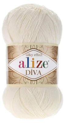 Produktbild von 100g Strickgarn ALIZE DIVA Sommerwolle Häkelgarn Wolle Sommer Stricken Häkeln