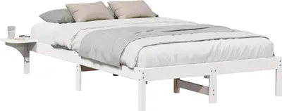 Obrázek produktu pro vidaXL Rám postele bílý 135 x 190 cm z masivního borovicového dřeva