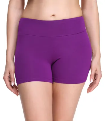 Produktbild von Merry Style Damen Shorts Radlerhose Kurze Hose Boxershorts aus Viskose MS10-284(Purpur, L)