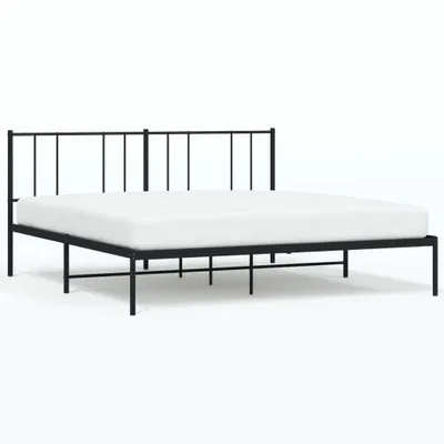Immagine prodotto di vidaXL Struttura letto con testiera in metallo nero 180x200 cm