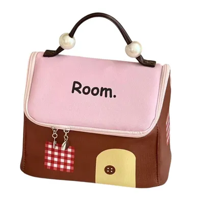 Image de Grande trousse de toilette de voyage, imperméable, avec compartiments et forme rectangulaire