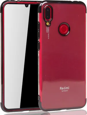 Immagine prodotto di Custodia protettiva in silicone TPU trasparente, colore nero, per Xiaomi Redmi Note 7 Pro