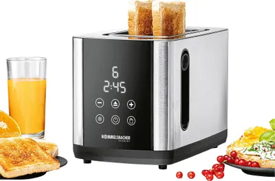 Produktbild von ROMMELSBACHER Toaster TO 850 2-Scheiben Edelstahl/sw