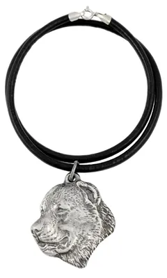Produktbild von Mittelasiatischer Schäferhund, Zentralasiatischer Owtscharka - Halskette mit Hund, versilberter Anhänger für Hundefans, einzigartiger Schmuck der Marke Art-Dog