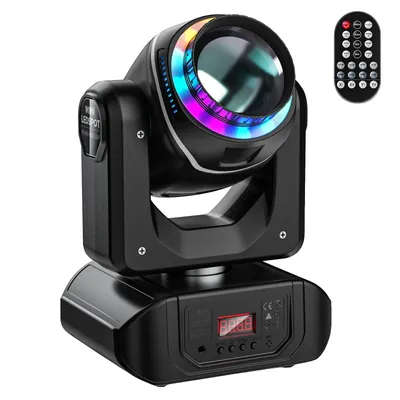 Obrázok produktu pre LED scénické svetlo, výkon 120 W, napätie AC 100-240 V, ovládanie DMX512, 10 gobosov, 8 farieb