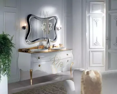 Image de Meuble de salle de bain lavabo armoire miroir Meuble de salle de bain