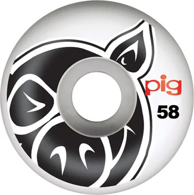 Pig Skateboardrollen Head Proline 101a - white