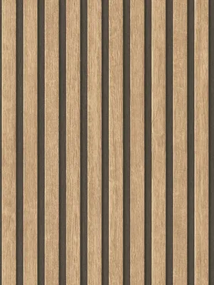 Produktbild von Tapete Holzoptik mit Paneel-Muster – Beige, Braun