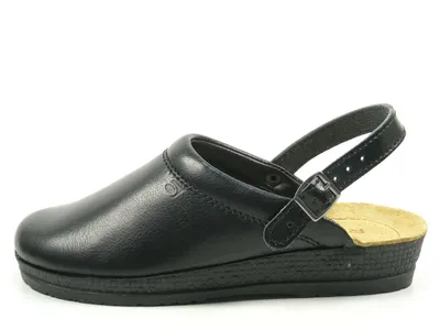 Produktbild von Rohde Neustadt D 1440 Schuhe Damen Pantoletten Clogs Weite G, Größe:43 EU, Farbe:Schwarz