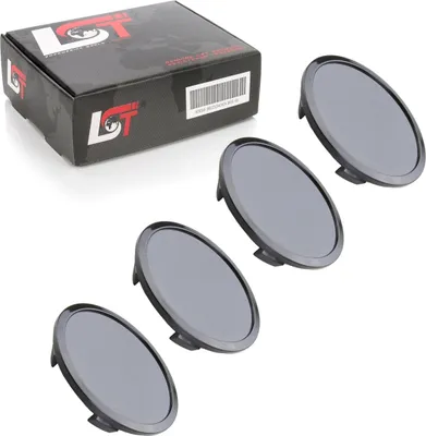 Produktbild von 4x Radnabenkappe Nabendeckel Felgen Schwarz ø 68,5mm für AUDI PORSCHE