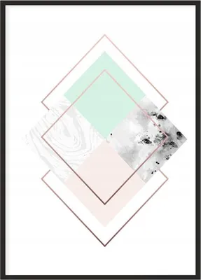 Obrázok produktu pre Obrazový plagát v ráme 53x73 cm Geometria P1094