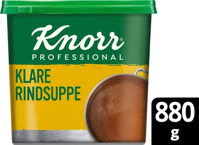 Produktbild von Knorr Professional Klare Rindsuppe mit Suppengrün sofort löslich 880g