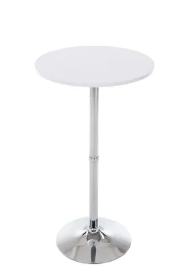 Productafbeelding van Famanu Bartisch Rund - Metaal, voor binnen en buiten - Wit - 60x60x108 cm