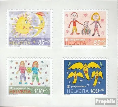 Produktbild von Briefmarken Schweiz 2008 Mi 2082-2085Fb Folienblatt (kompl.Ausg.) postfrisch Freundschaft