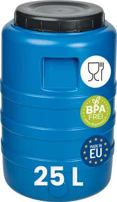 Produktbild von Garronda 25L Weithalsfass Fasssilage Gepäcktonne Gärfass Gärbehälter Futtertonne (Blau)