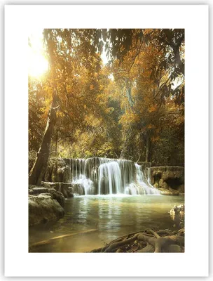 Produktbild von Poster - Poster ohne Rahmen - Park Wasserfall Wasser - 30x40 cm - Wand Bild - Wanddeko - Wandbilder - Kunstposter - Wandposter - Bilder - Kunstdruck - Wanddekoration - Wandbild - P2XPA30x40-3789