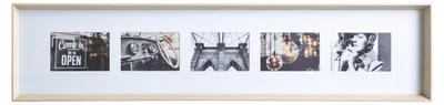 Obrázek produktu pro Rámeček na 5 fotografií AXEL, 22 x 97 cm, černý