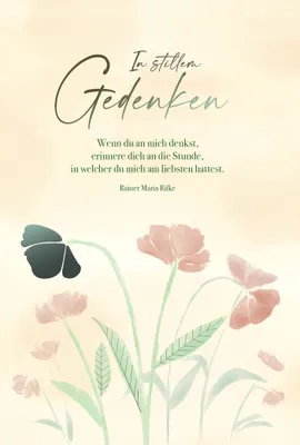 Produktbild von Trauer  Beileid  Kondolenz - Trauerkarte im Format 11,5 x 17