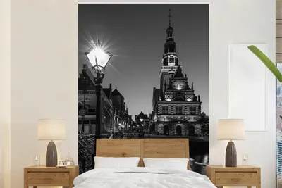 Produktbild von Fotobehang - Breitformat - Schwarz - Weiß - 195 cm x 300 cm