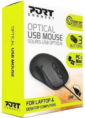 Obrázok produktu pre Port Designs 900400-PRO, Všestranný, Optický, USB Typ-A, 1000 DPI, Čierna