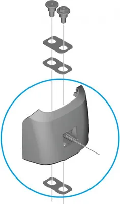 Image de SHIMANO Boîtier inférieur E-BIKE SYSTEMS Support de batterie BM-EN600 - env. 122 g