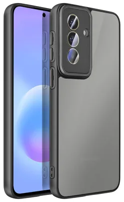 Produktbild von Avizar, Transparente Hülle Galaxy A57 matt stoßfest mit Kamera Schutz, Schwarz