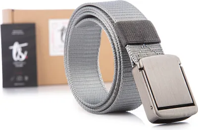 Produktbild von SERGEJ Herren Gürtel Nylon Klemmschnalle 125 cm Grau